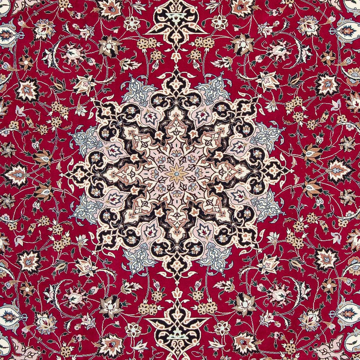Alfombra Persa - Tabriz - Real - 316 x 203 cm - rojo oscuro