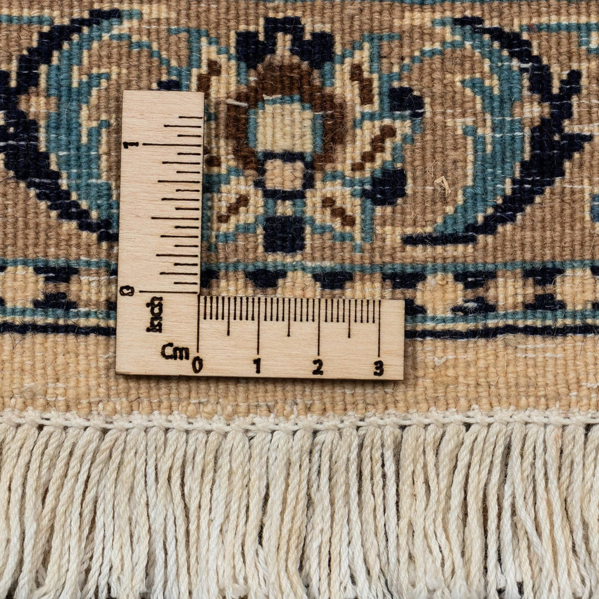 Alfombra Persa - Nain - Real - 353 x 252 cm - beige oscuro