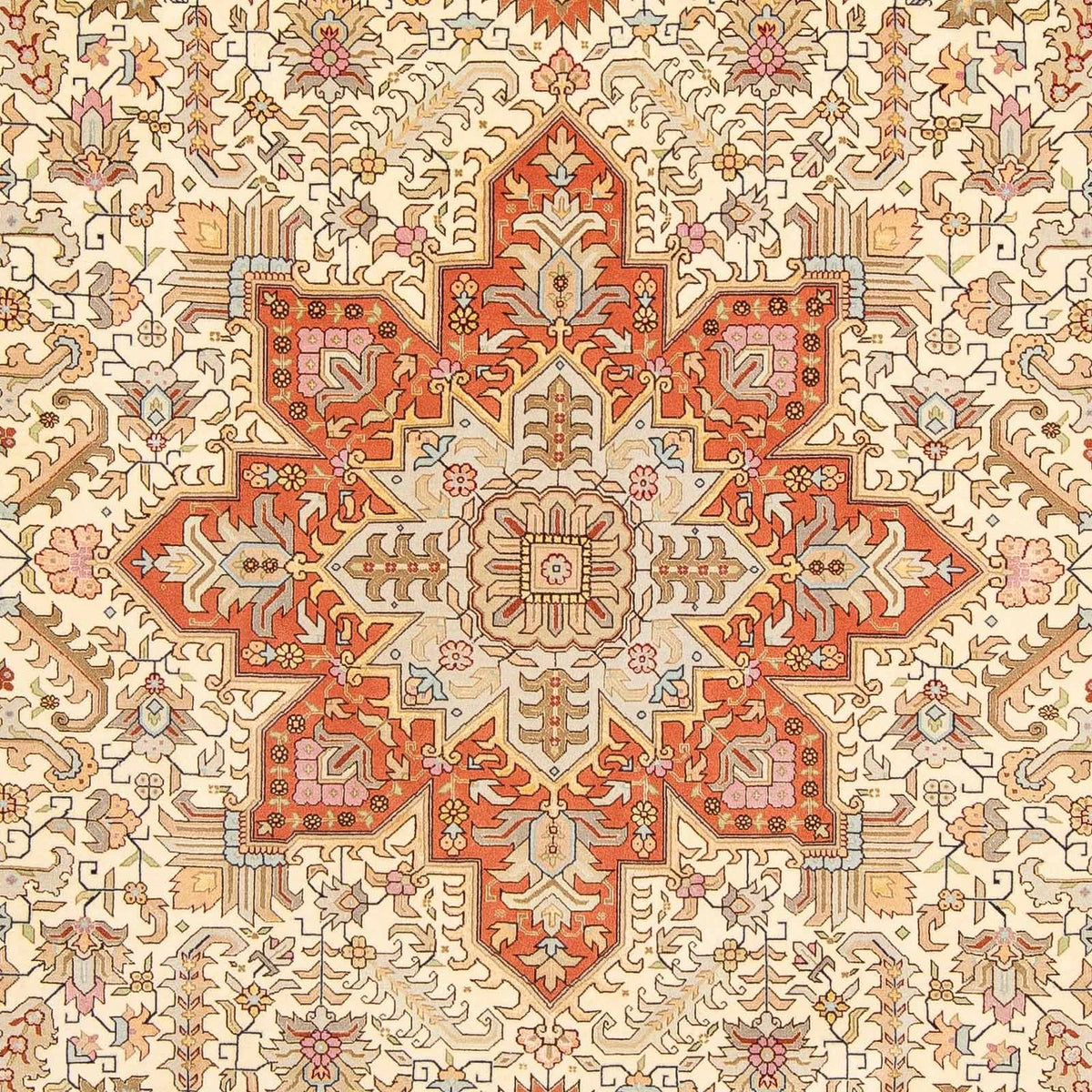 Alfombra Persa - Tabriz - Real - 300 x 204 cm - beige