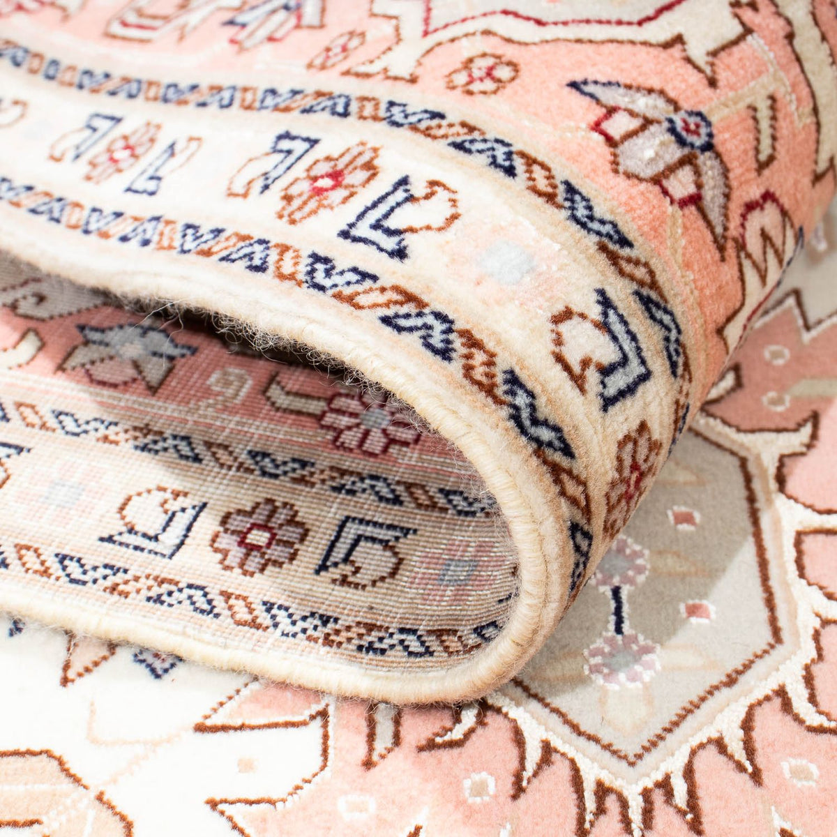 Alfombra Persa - Tabriz - Real - 216 x 153 cm - beige