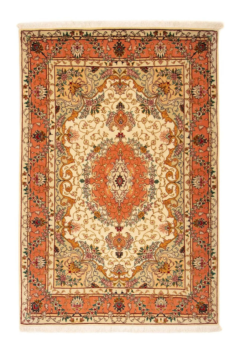 Alfombra Persa - Tabriz - Real - 153 x 102 cm - beige