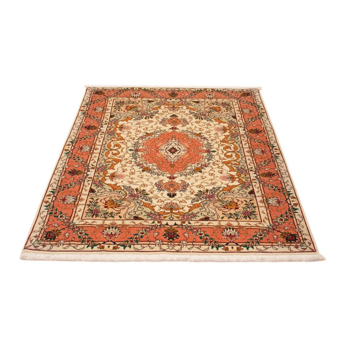 Alfombra Persa - Tabriz - Real - 153 x 102 cm - beige