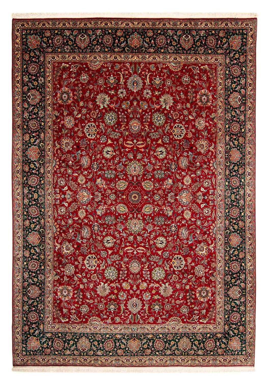 Alfombra Persa - Tabriz - Real - 388 x 286 cm - rojo oscuro