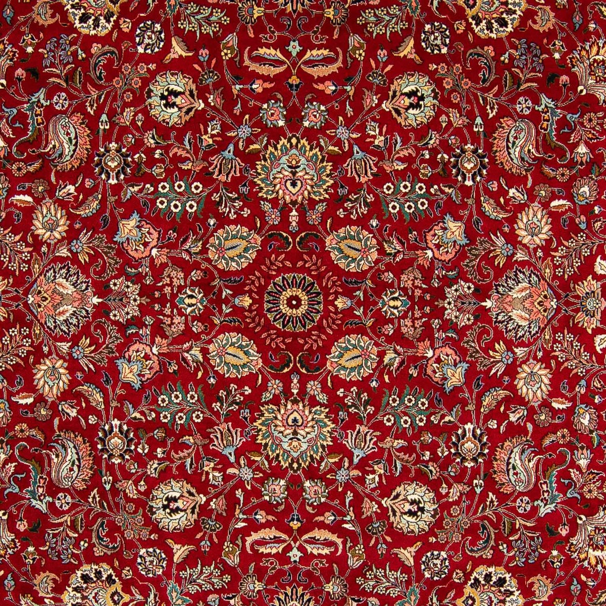 Alfombra Persa - Tabriz - Real - 388 x 286 cm - rojo oscuro