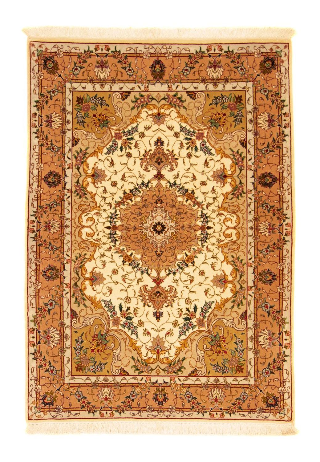 Alfombra Persa - Tabriz - Real - 150 x 103 cm - beige