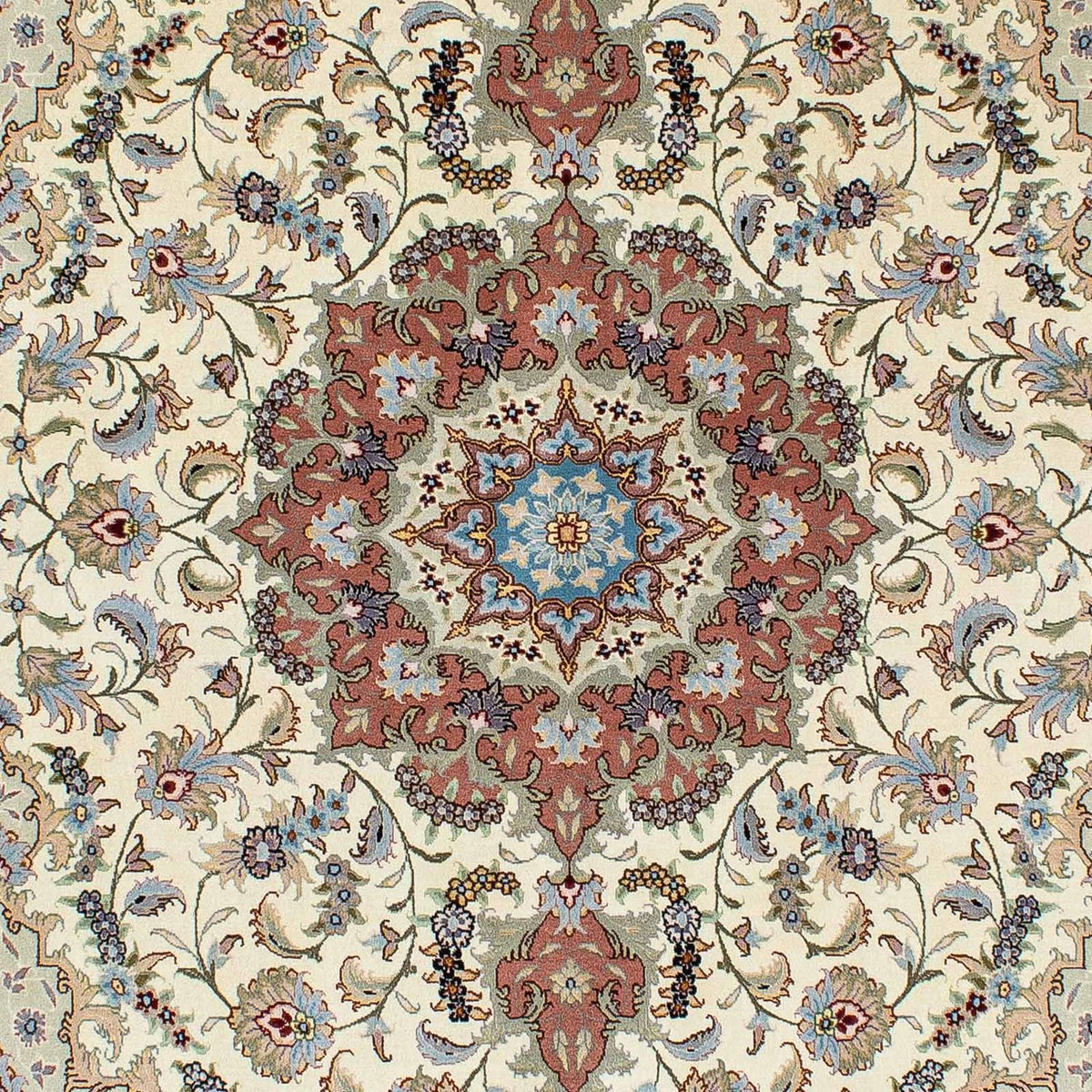 Alfombra persa - Tabriz - 205 x 150 cm - beige