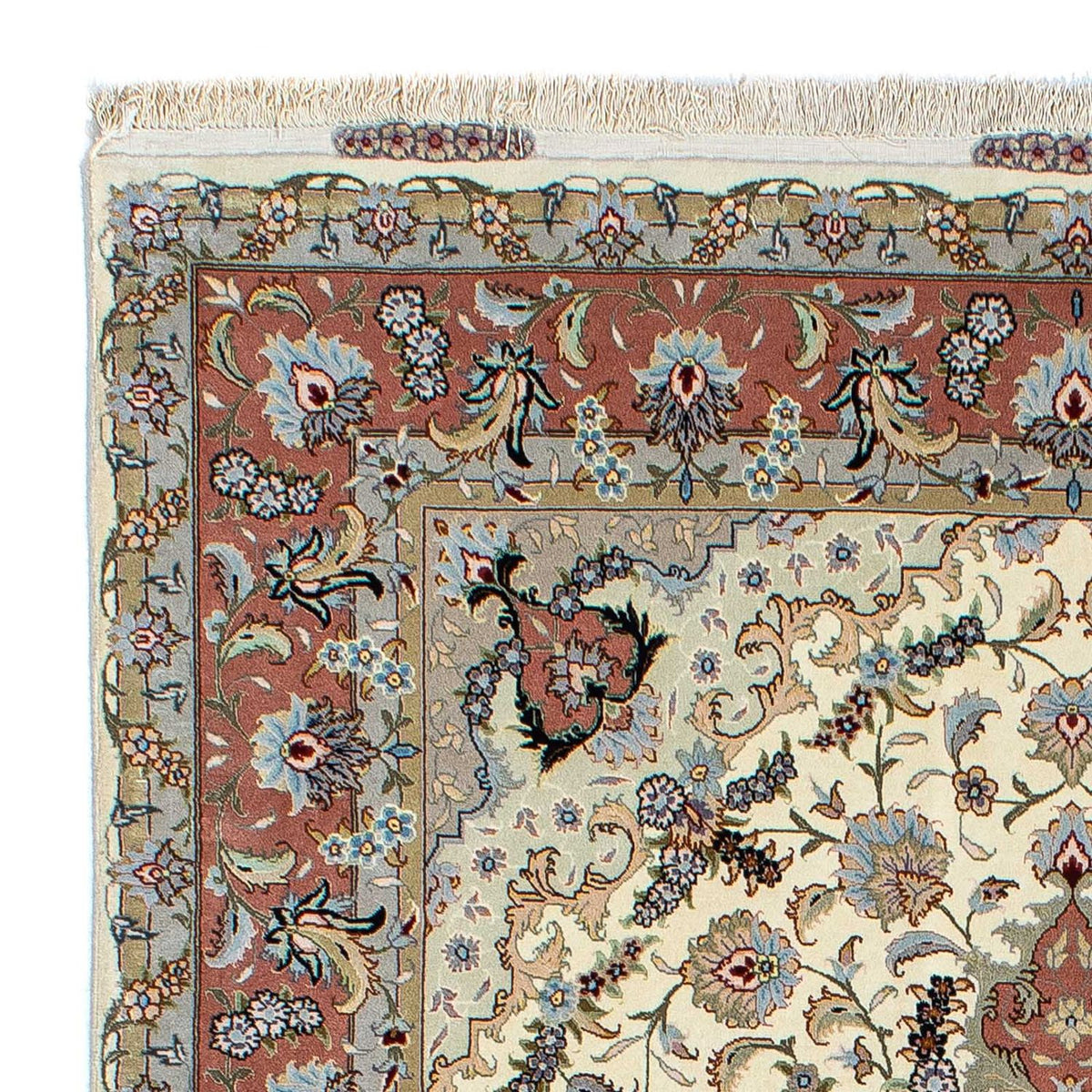 Alfombra persa - Tabriz - 205 x 150 cm - beige