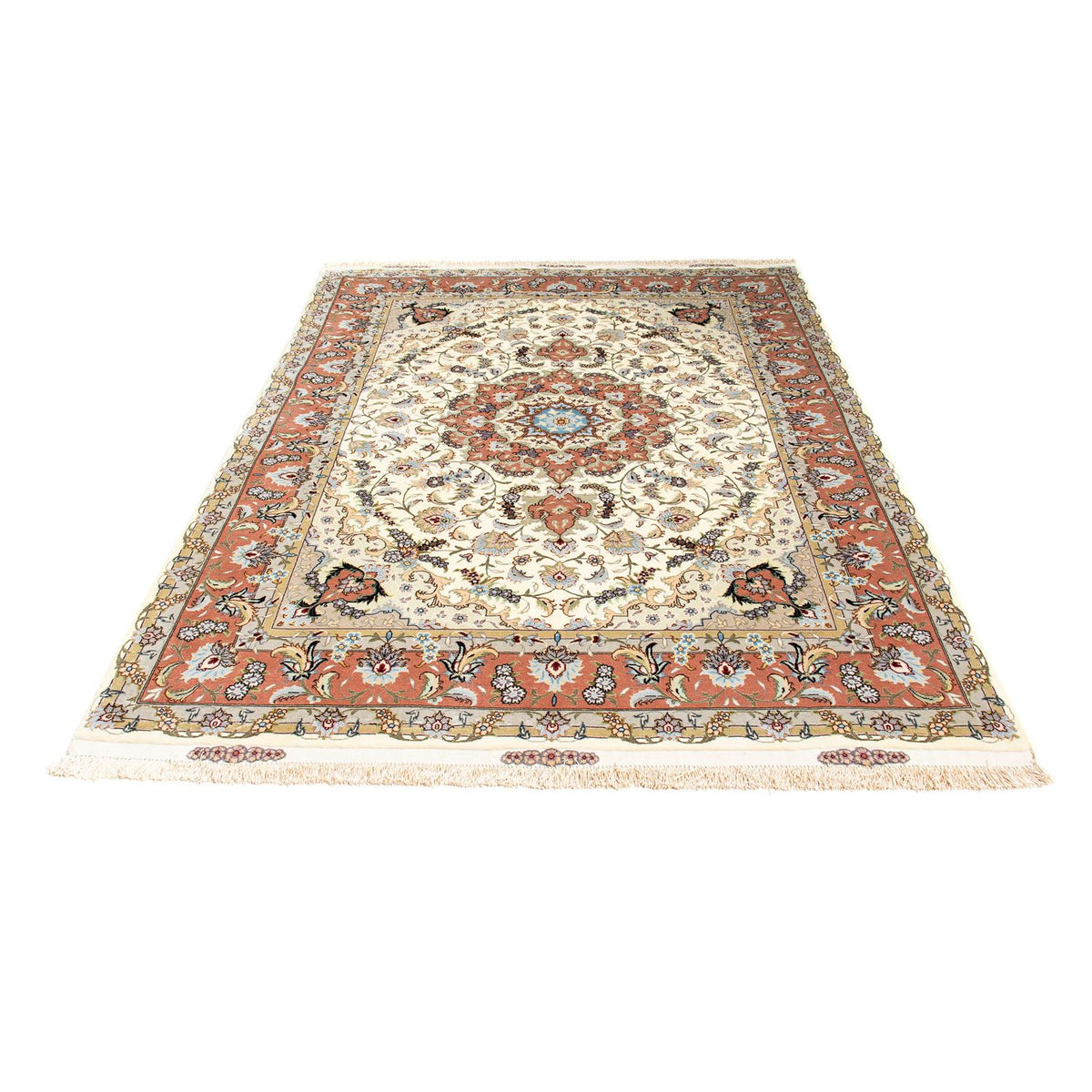 Alfombra persa - Tabriz - 205 x 150 cm - beige