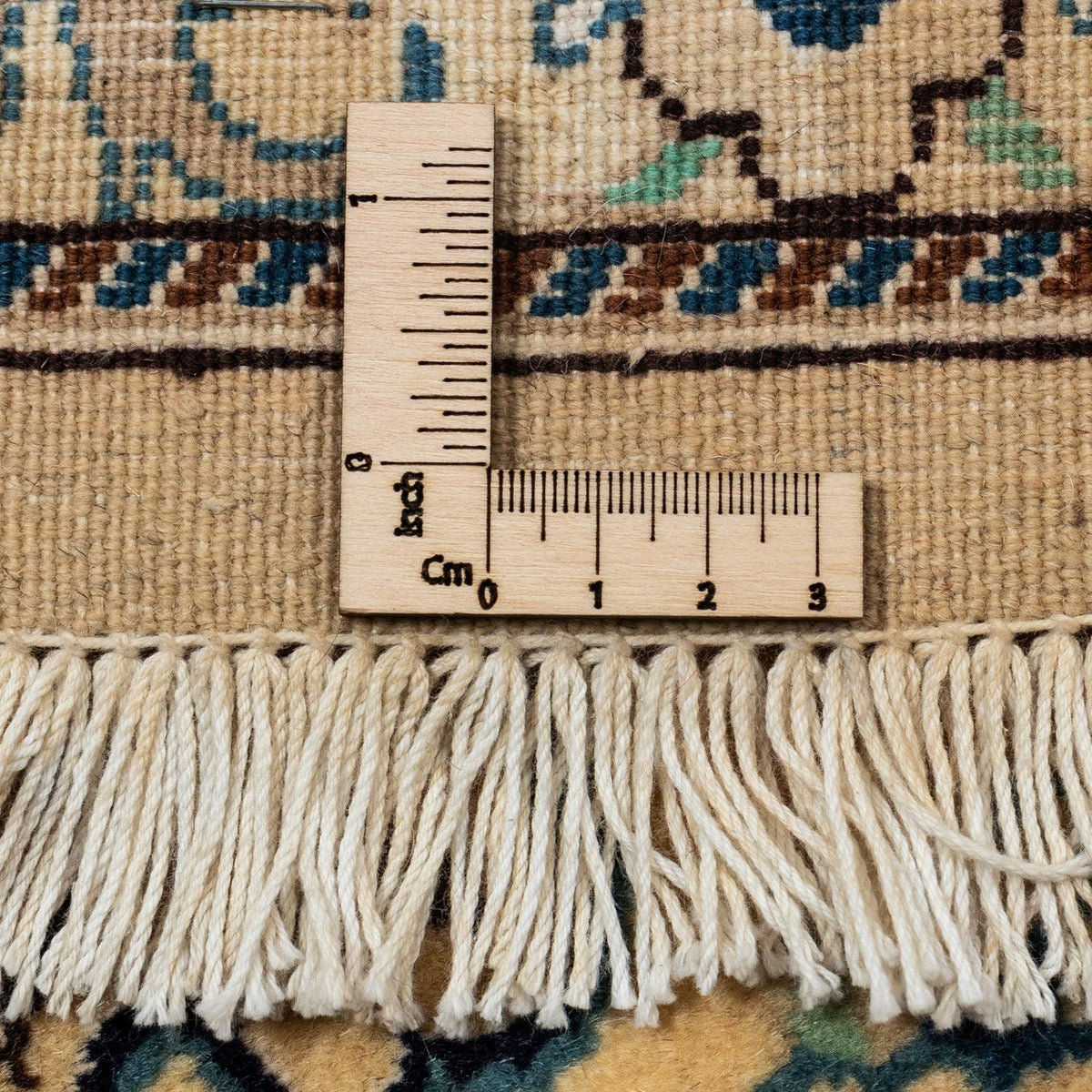 Alfombra Persa - Nain - Real - 343 x 242 cm - marrón claro