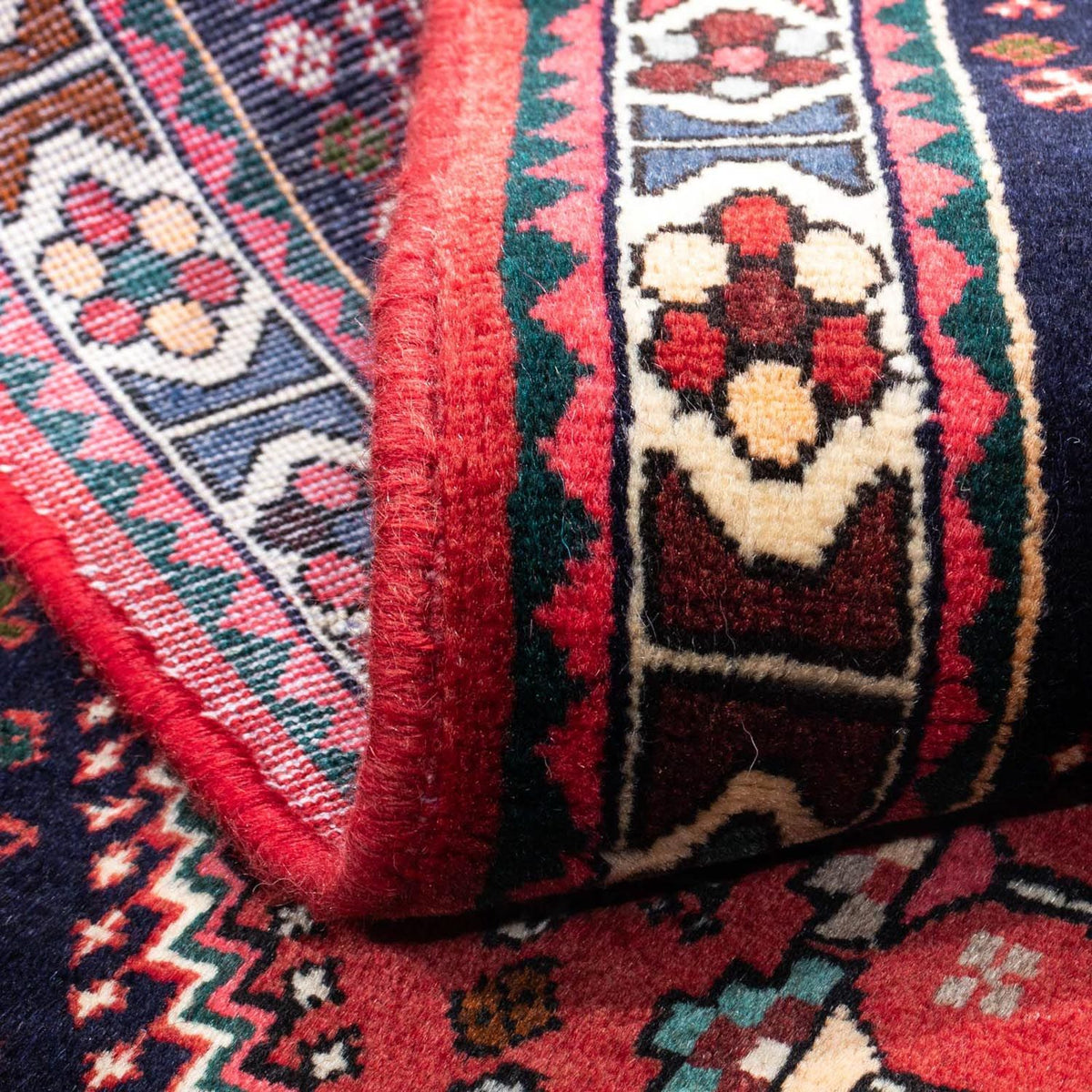 Alfombra persa - Nómada - 153 x 107 cm - azul oscuro