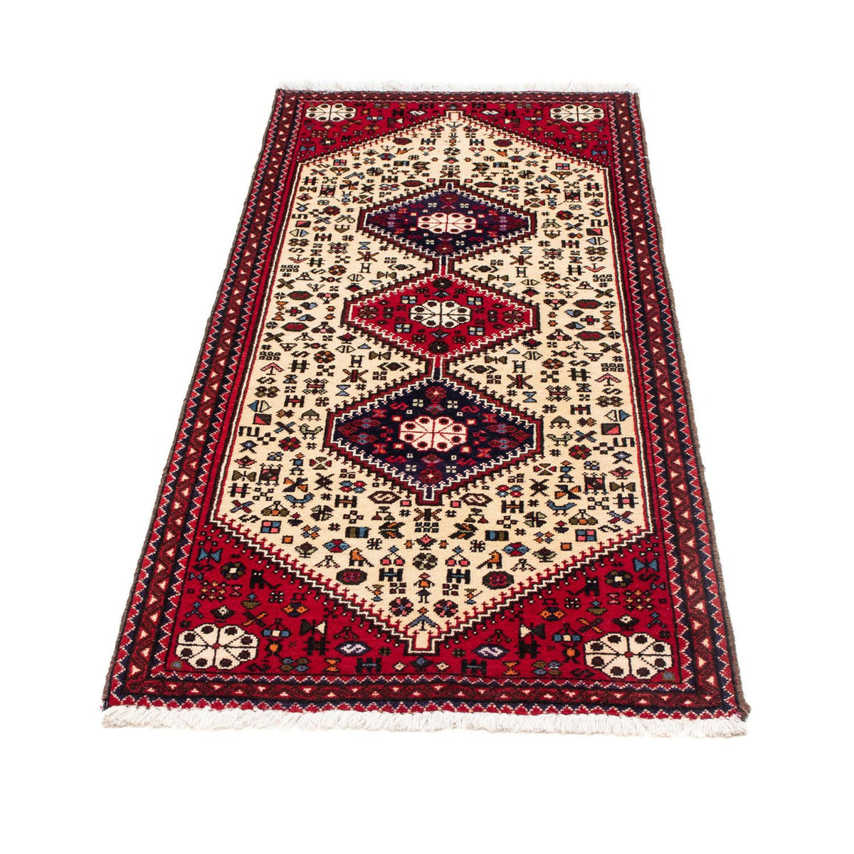 Alfombra persa - Nómada - 148 x 62 cm - beige