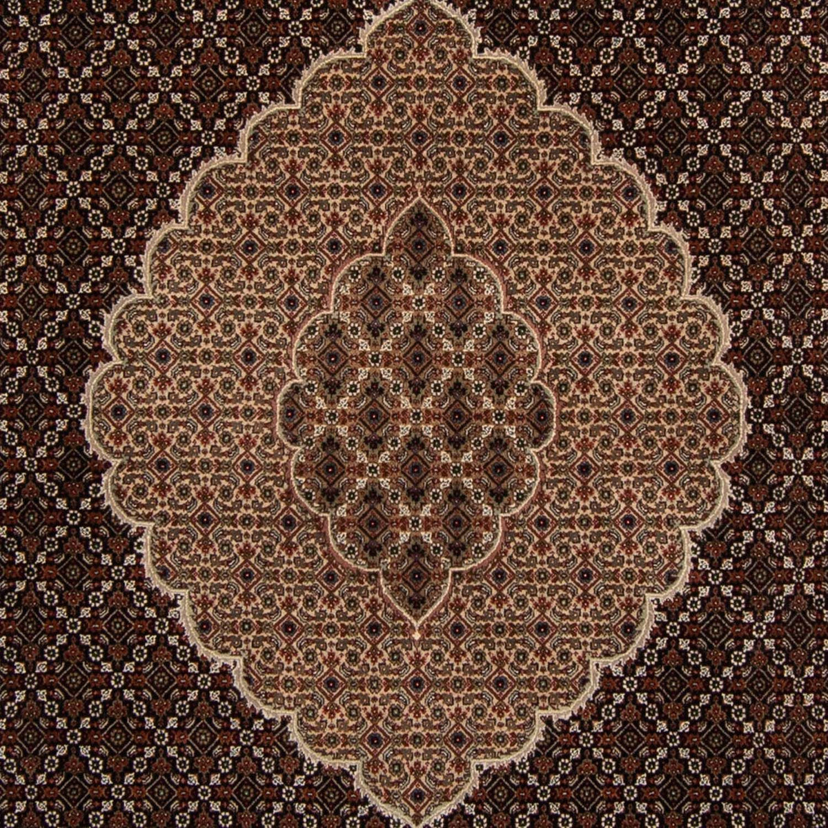 Alfombra persa - Tabriz - 299 x 240 cm - azul oscuro