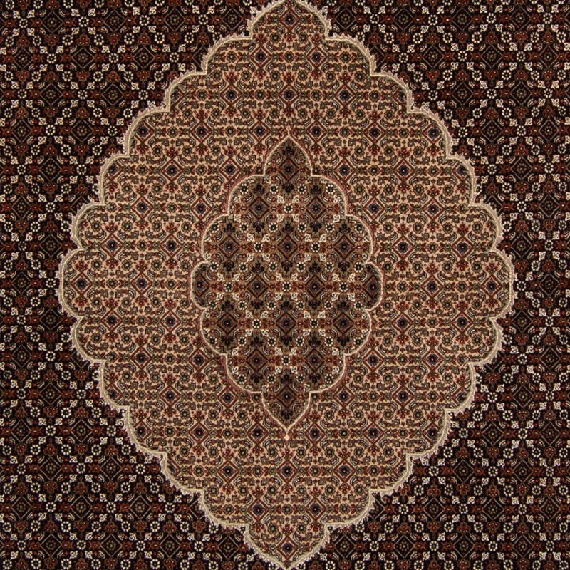 Alfombra persa - Tabriz - 299 x 240 cm - azul oscuro