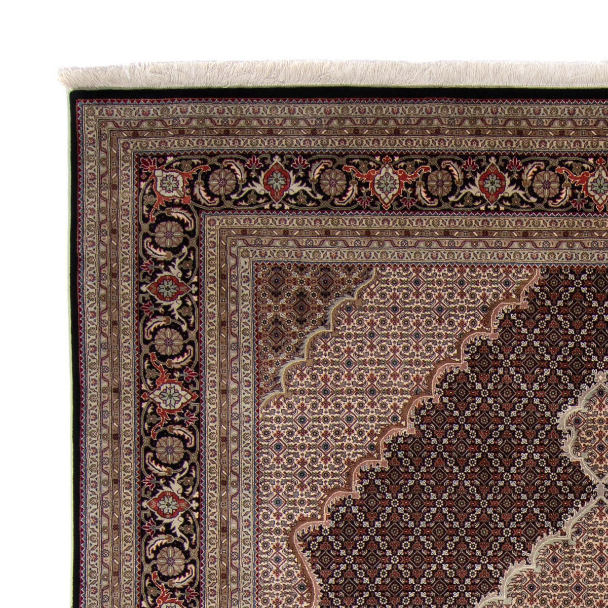 Alfombra persa - Tabriz - 303 x 249 cm - azul oscuro