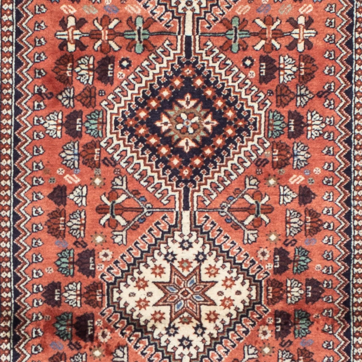 Alfombra de pasillo Alfombra persa - Nómada - 199 x 80 cm - rojo claro