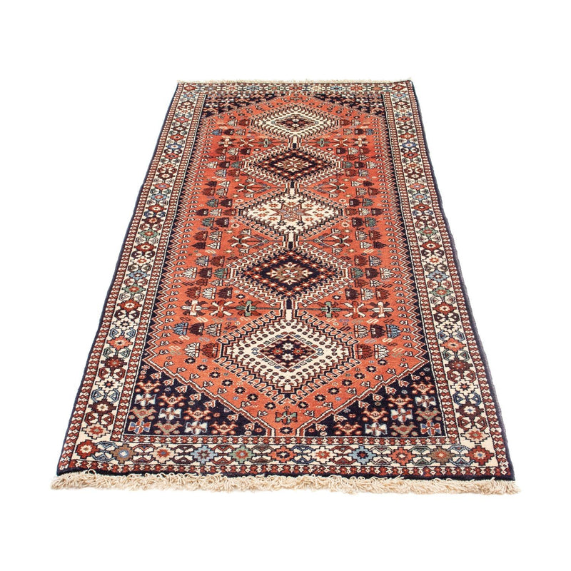 Alfombra de pasillo Alfombra persa - Nómada - 199 x 80 cm - rojo claro