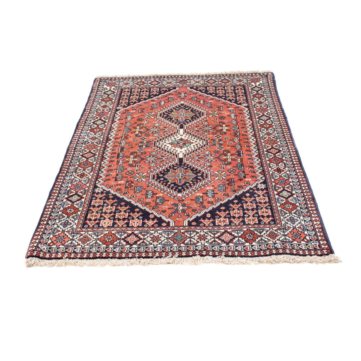 Alfombra persa - Nómada - 150 x 101 cm - azul oscuro