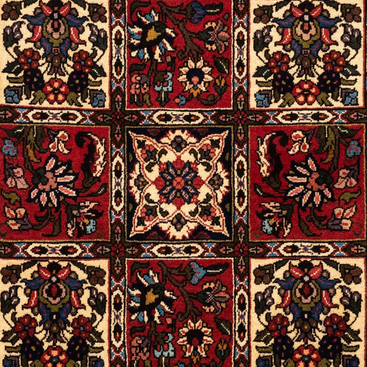 Alfombra persa - Nómada - 153 x 103 cm - rojo oscuro