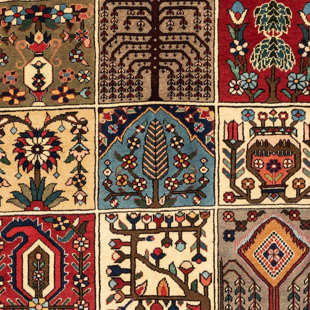 Alfombra persa - Nómada - 153 x 110 cm - multicolor