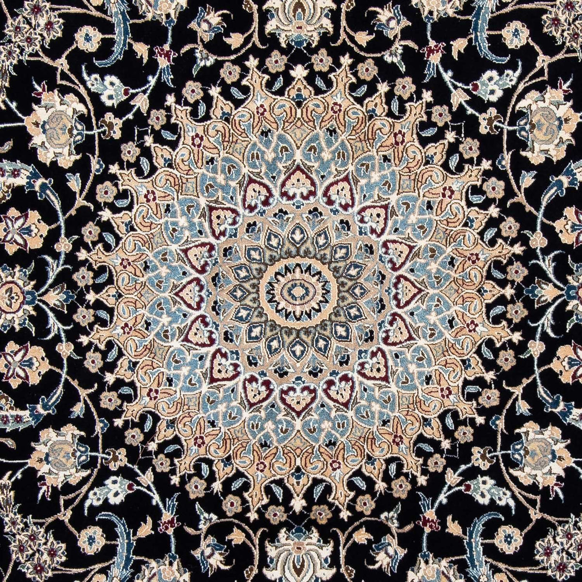 Alfombra Persa - Nain - Prima - 317 x 193 cm - negro