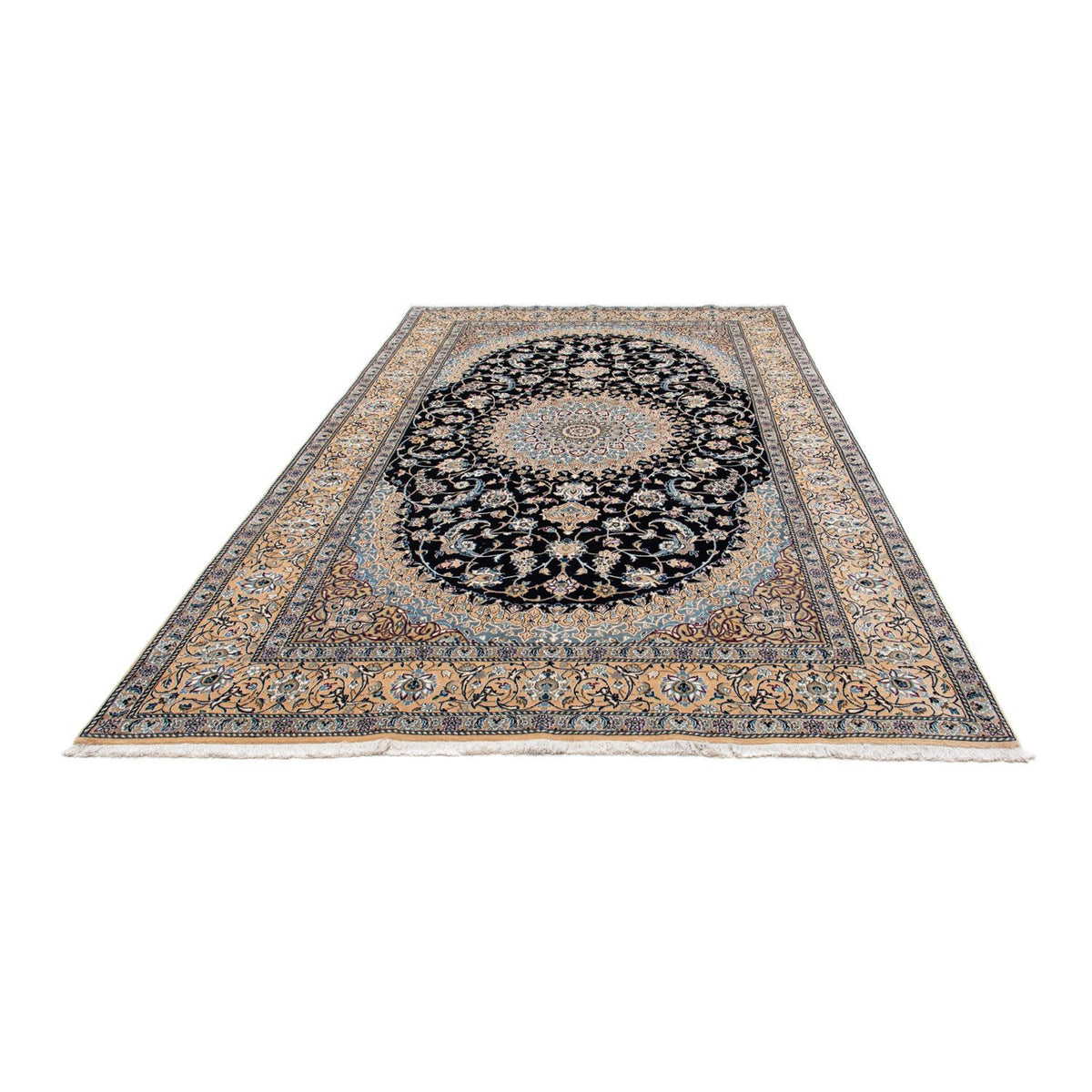 Alfombra Persa - Nain - Prima - 317 x 193 cm - negro