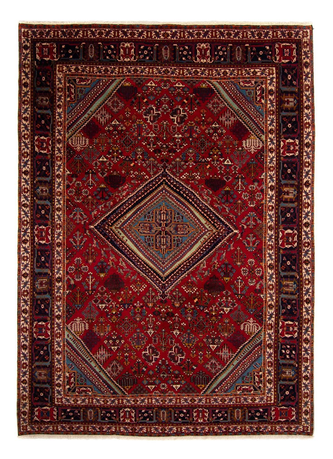 Alfombra persa - Nómada - 324 x 235 cm - rojo oscuro