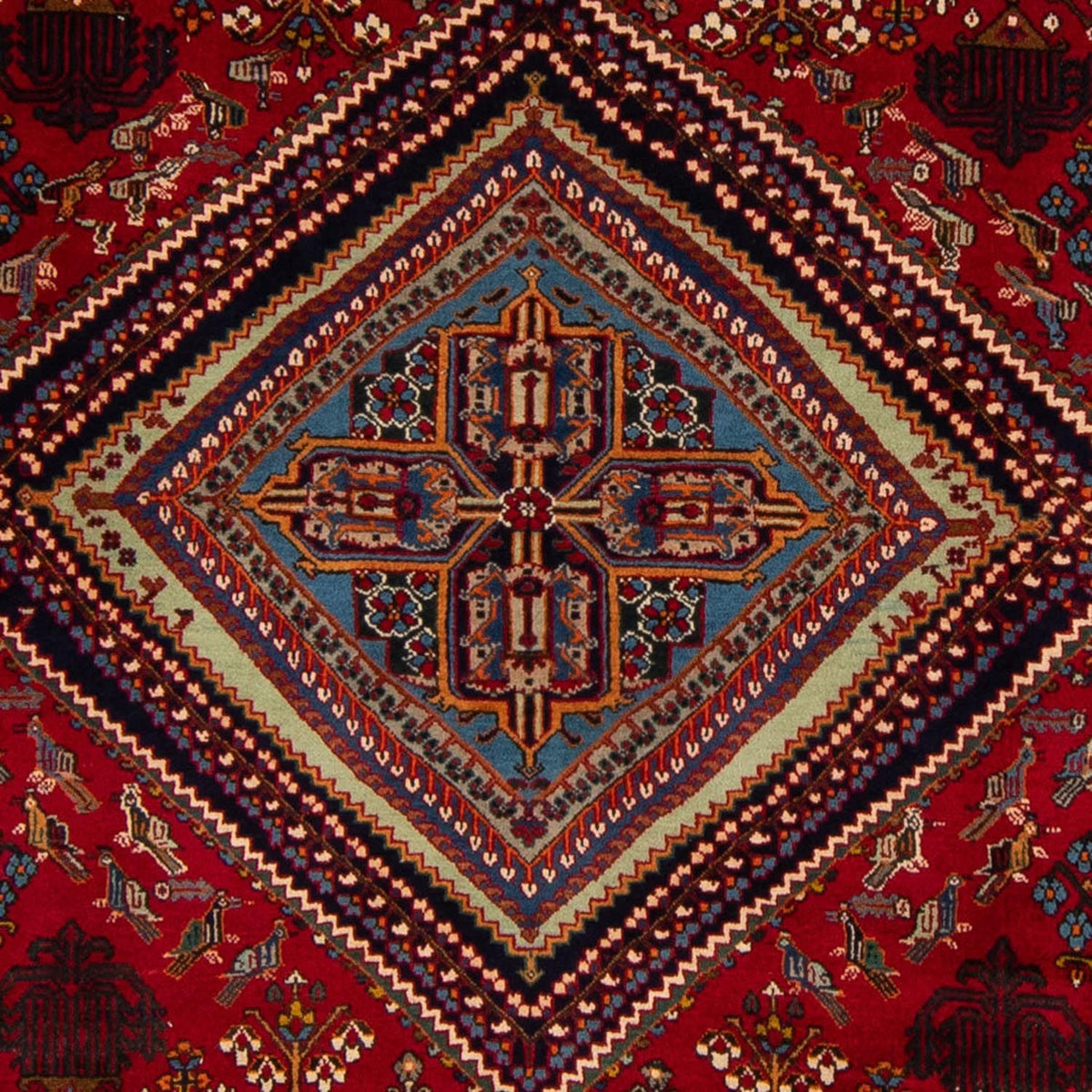 Alfombra persa - Nómada - 324 x 235 cm - rojo oscuro