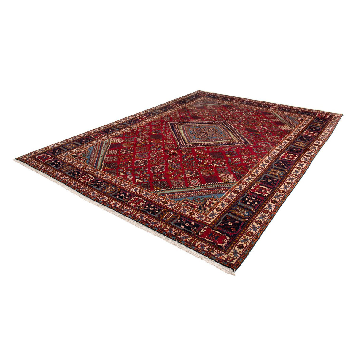 Alfombra persa - Nómada - 324 x 235 cm - rojo oscuro