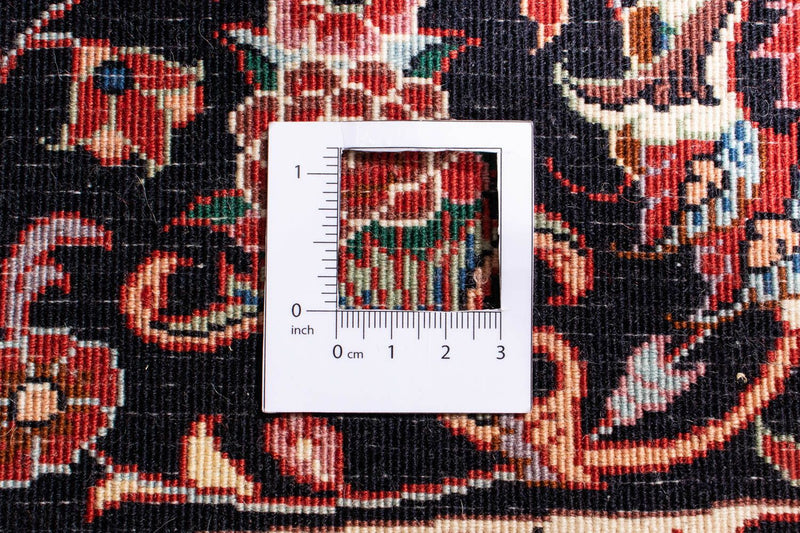 Alfombra persa - Bidjar redondo  - 247 x 247 cm - rojo oscuro