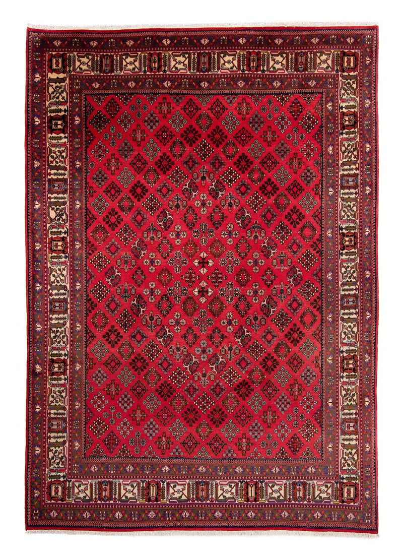 Alfombra persa - Nómada - 330 x 240 cm - rojo oscuro