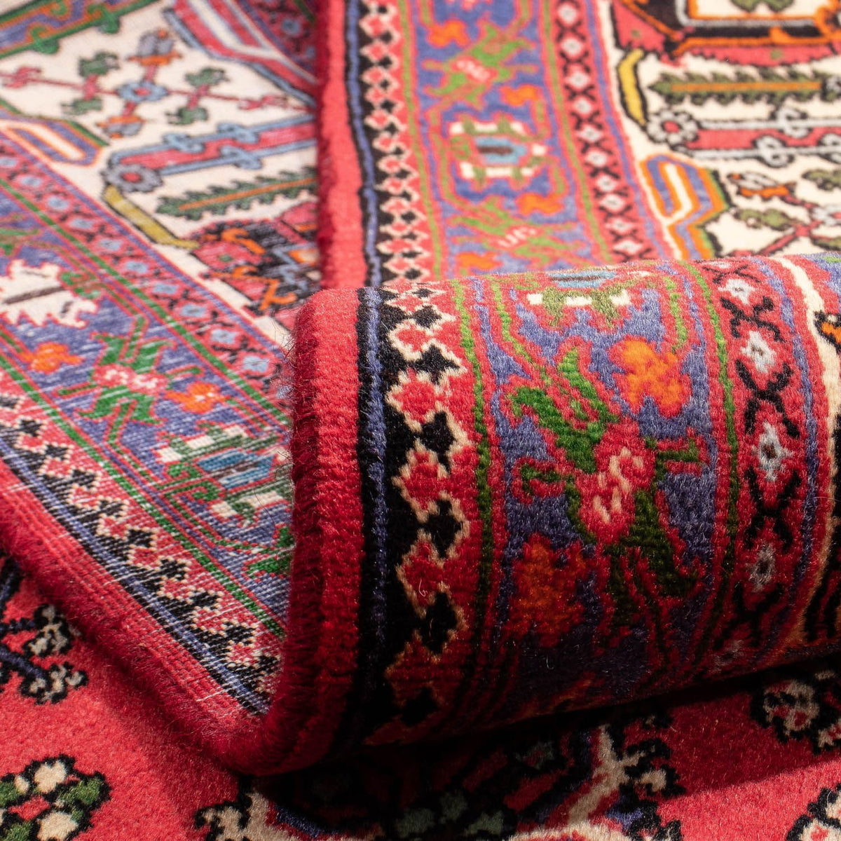 Alfombra persa - Nómada - 330 x 240 cm - rojo oscuro