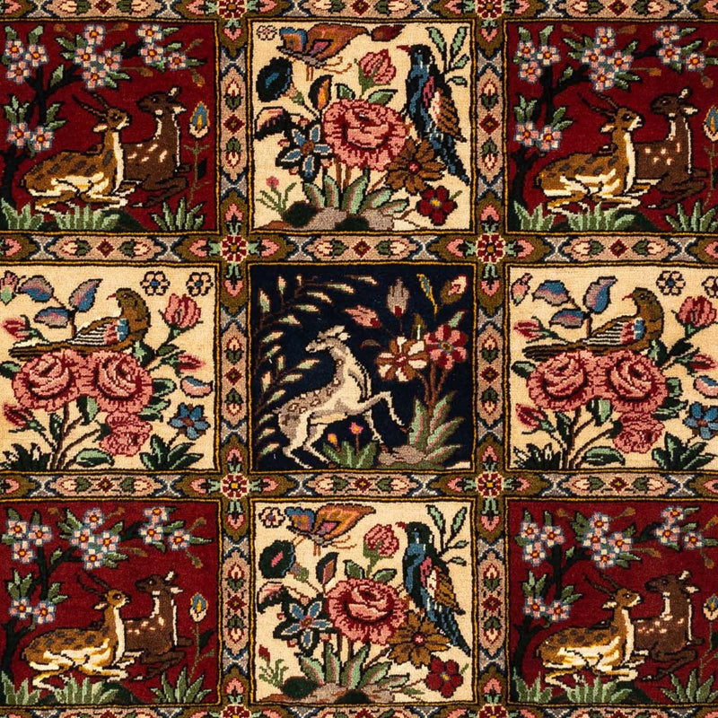 Alfombra persa - Nómada - 148 x 103 cm - rojo oscuro