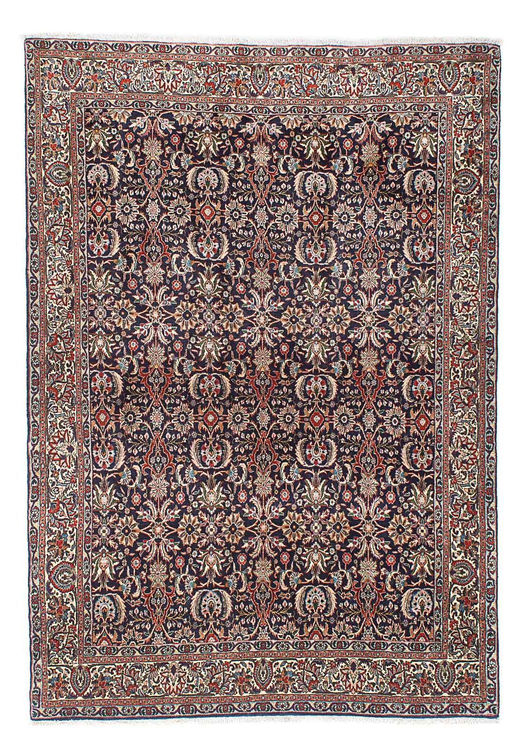 Alfombra persa - Bidjar - 203 x 141 cm - azul oscuro