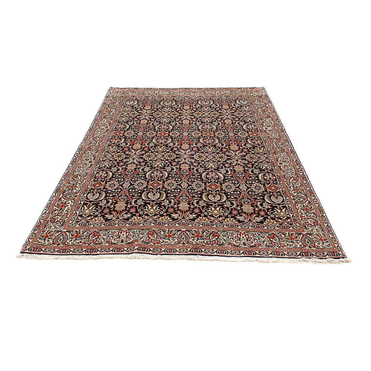 Alfombra persa - Bidjar - 203 x 141 cm - azul oscuro