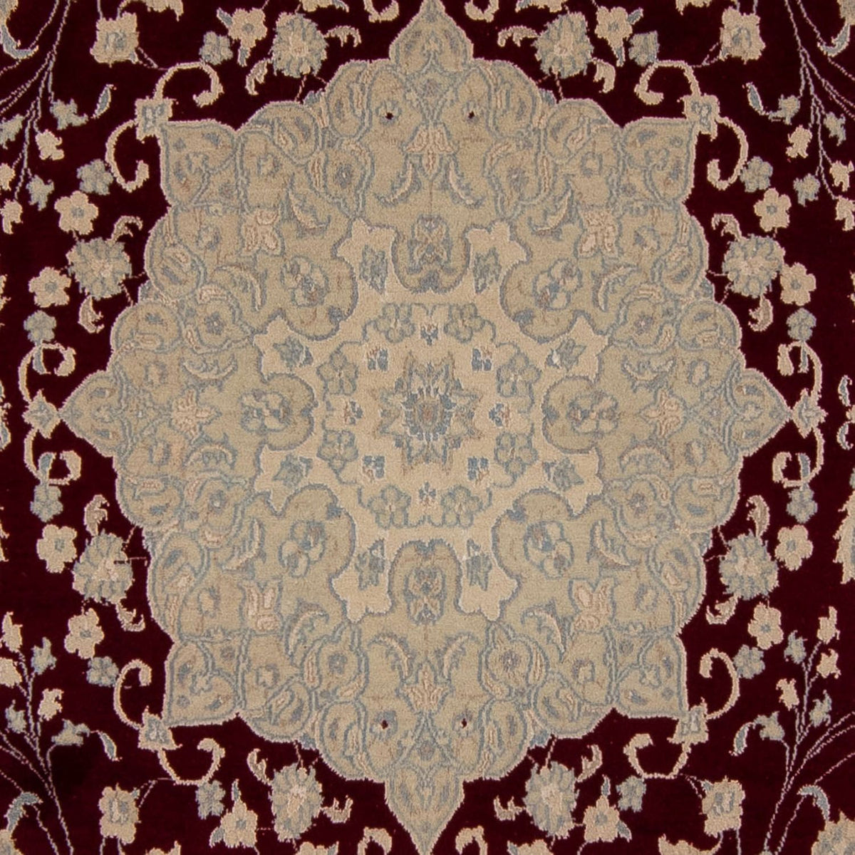 Alfombra persa - Nain - 341 x 248 cm - rojo oscuro