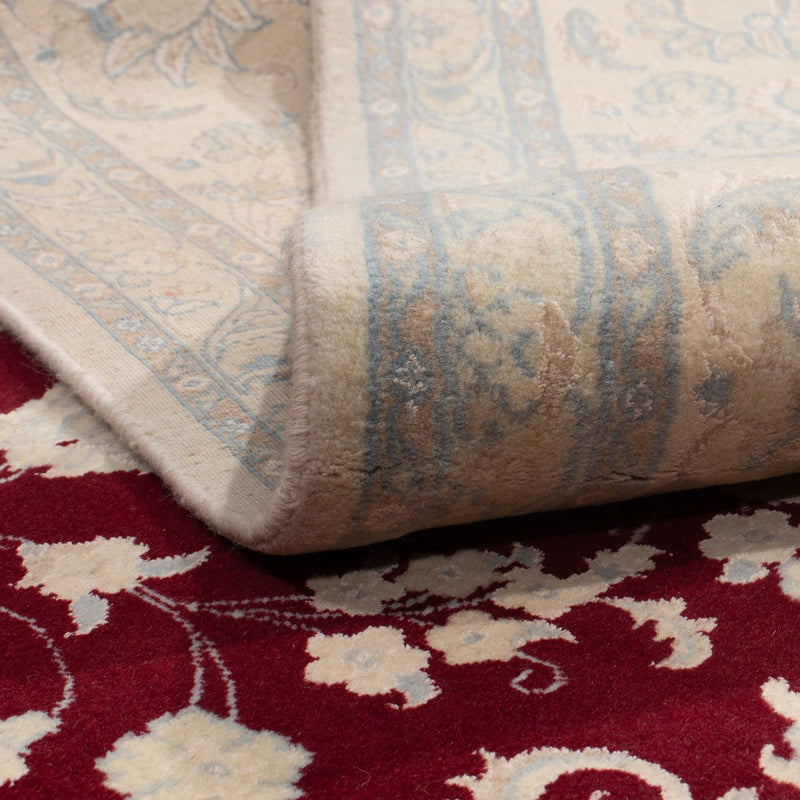 Alfombra persa - Nain - 341 x 248 cm - rojo oscuro