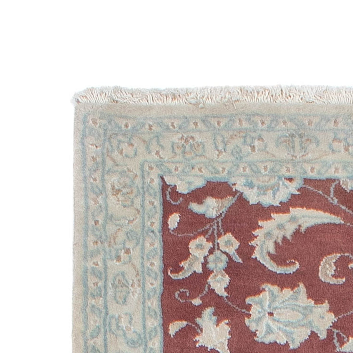 Alfombra de pasillo Alfombra persa - Nain - 297 x 77 cm - rojo oscuro