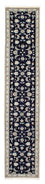 Alfombra de pasillo Alfombra persa - Nain - 400 x 77 cm - azul oscuro