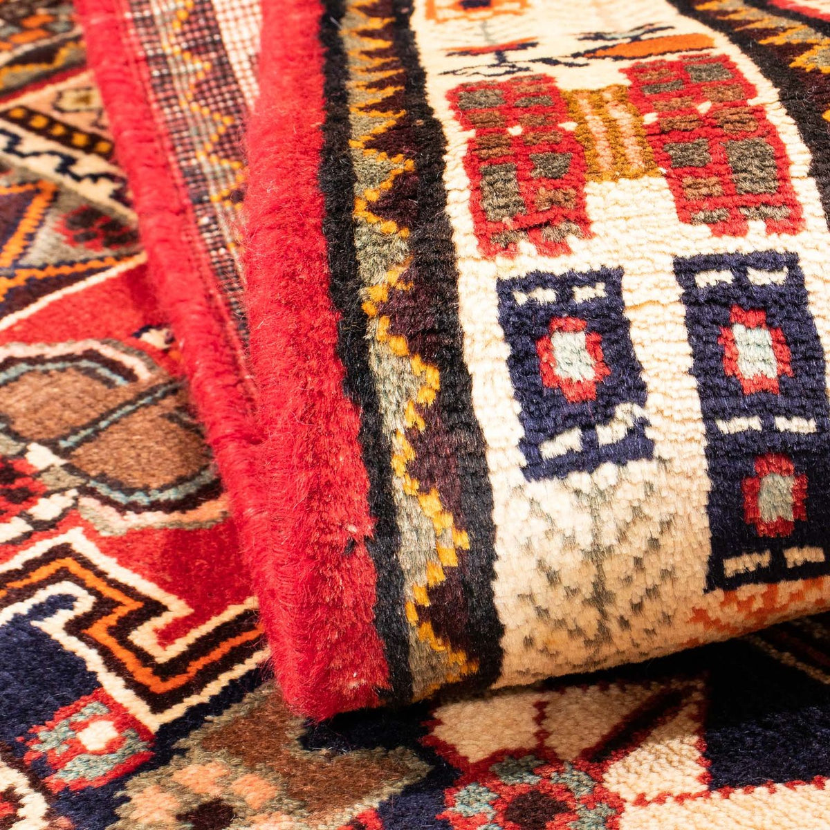 Alfombra persa - Nómada - 168 x 113 cm - rojo