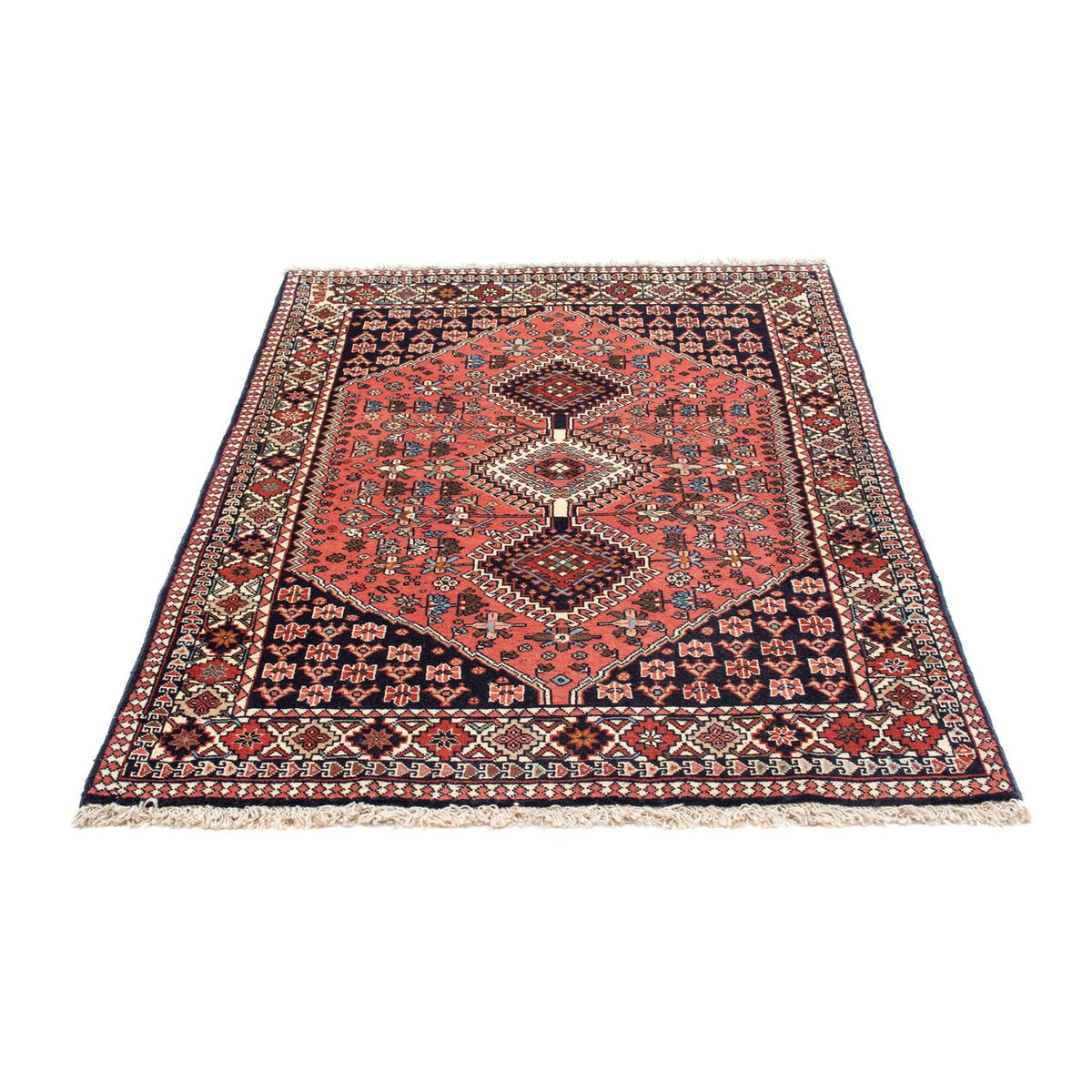 Alfombra persa - Nómada - 148 x 103 cm - azul oscuro