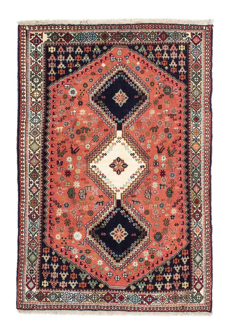 Alfombra persa - Nómada - 150 x 101 cm - azul oscuro