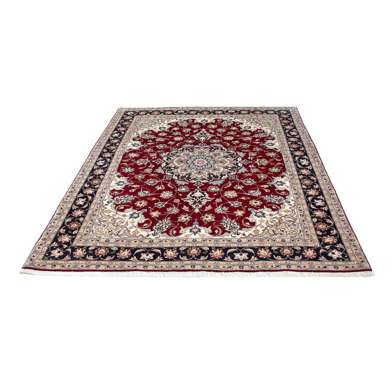 Alfombra Persa - Tabriz - Real - 195 x 153 cm - rojo oscuro