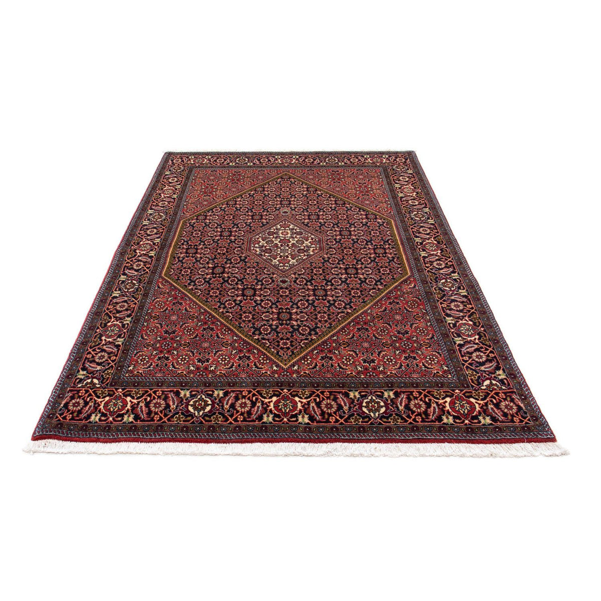 Alfombra persa - Bidjar - 215 x 137 cm - rojo