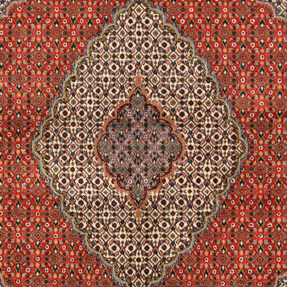 Alfombra persa - Tabriz - 200 x 150 cm - rojo oscuro