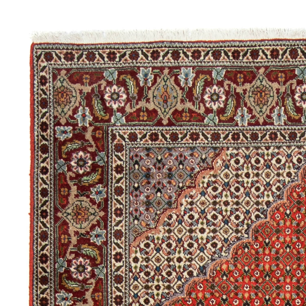 Alfombra persa - Tabriz - 200 x 150 cm - rojo oscuro
