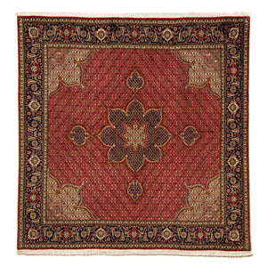 Alfombra persa - Tabriz cuadrado  - 203 x 200 cm - rojo