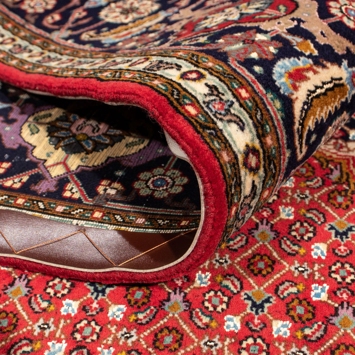 Alfombra persa - Tabriz cuadrado  - 203 x 200 cm - rojo