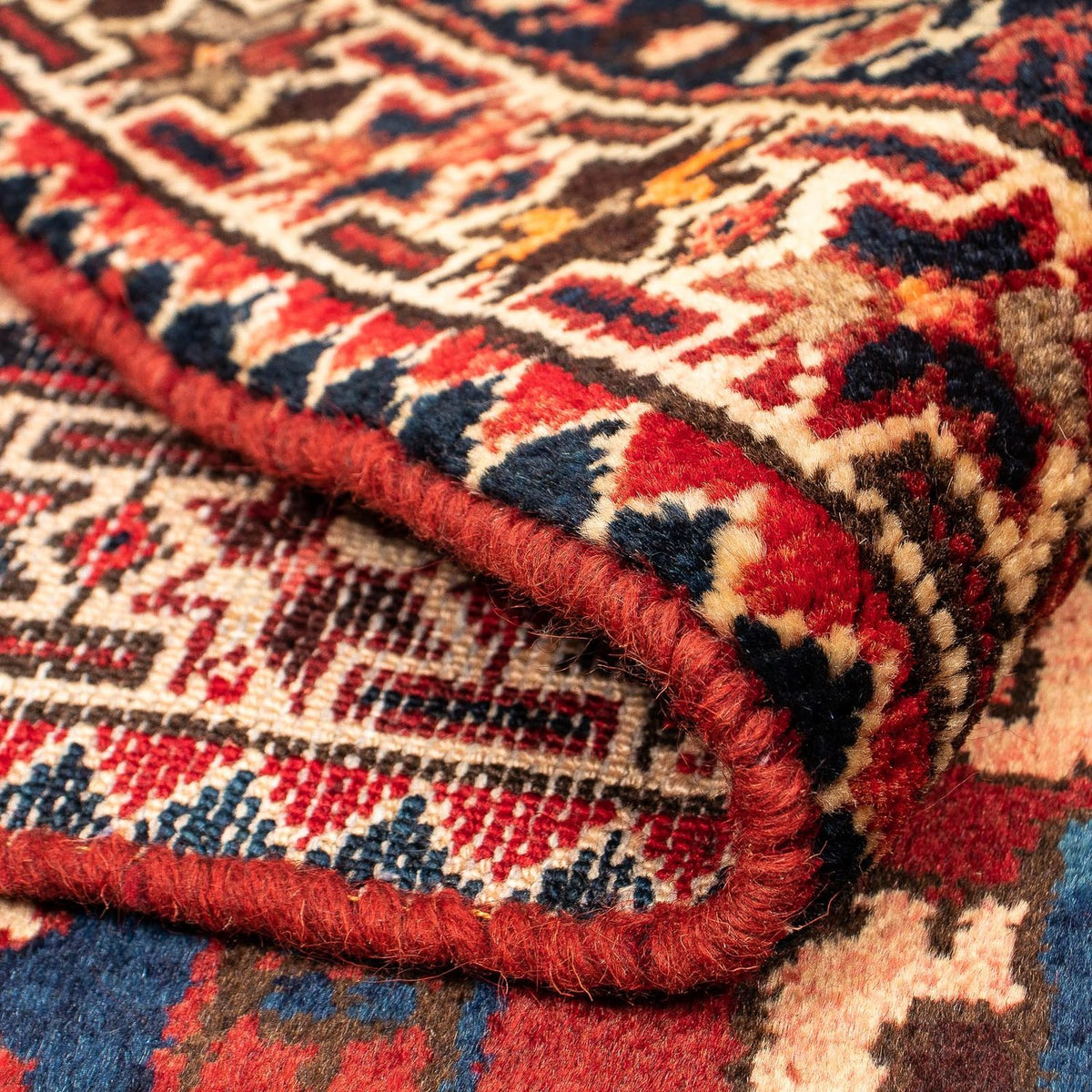 Alfombra persa - Nómada - 374 x 305 cm - multicolor