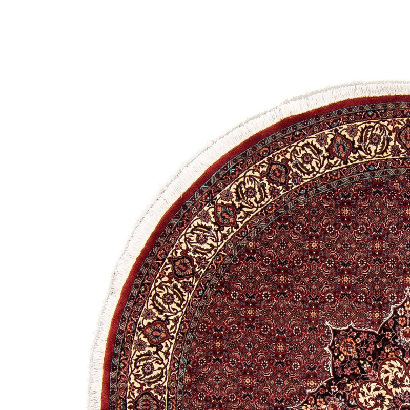 Alfombra persa - Bidjar redondo  - 205 x 205 cm - rojo oscuro