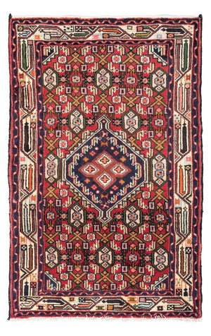 Alfombra persa - Nómada - 125 x 80 cm - rojo